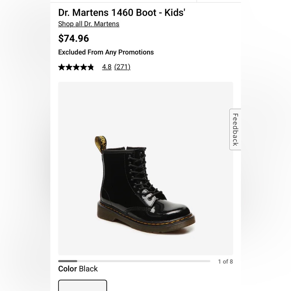 Girls Dr Martens Boots 1460